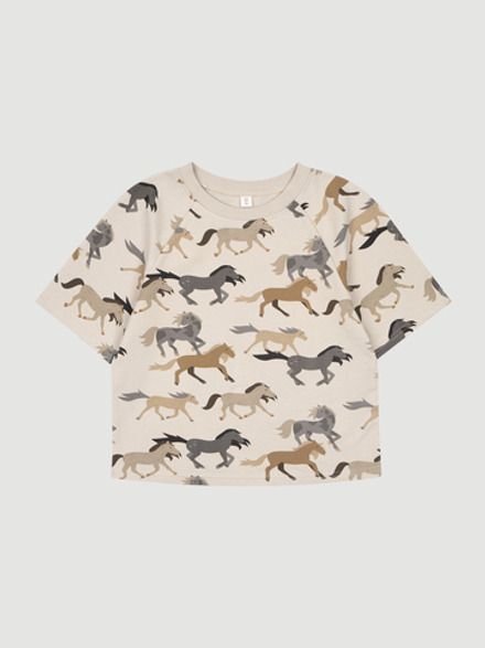 Футболка оверсайз реглан Mjölk Wild Horses