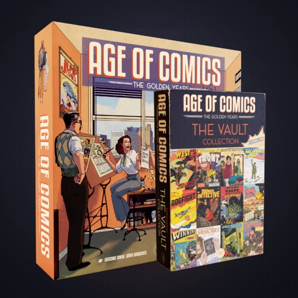 Age of Comics: Base Game + Vault Bundle - настольная игра