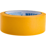 Лента малярная 38 мм 25 м для деликатных поверхностей на рисовой бумаге золотистая Master Color