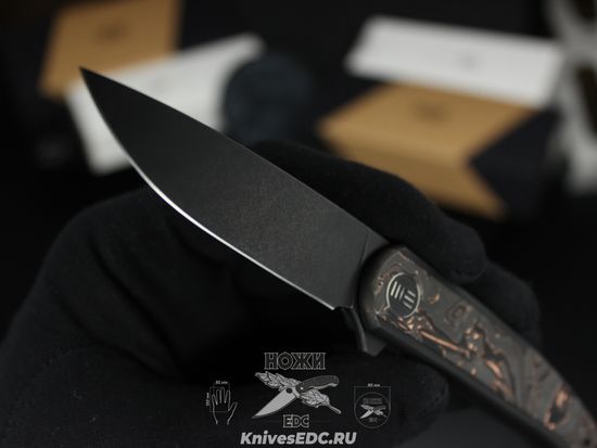 Нож складной WE Knife Smooth Sentinel WE20043-6 сталь клинка CPM-20CV, рукоять титан
