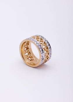 "Макатава"  кольцо в золотом покрытии из коллекции "Relax" от Jenavi