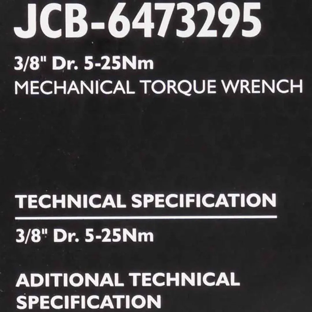 Ключ моментный 5-25Нм, 3/8'' JCB JCB-6473295