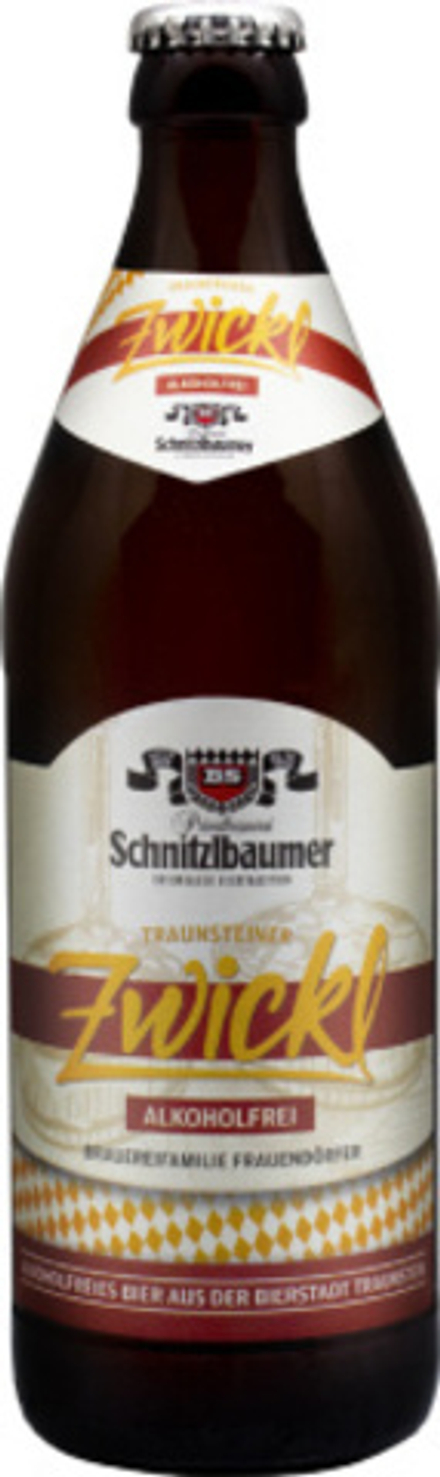 Пиво Шнитцльбаумер Цвикель Безалкогольное / Schnitzlbaumer Zwickl Alkoholfrei 0.5 - стекло