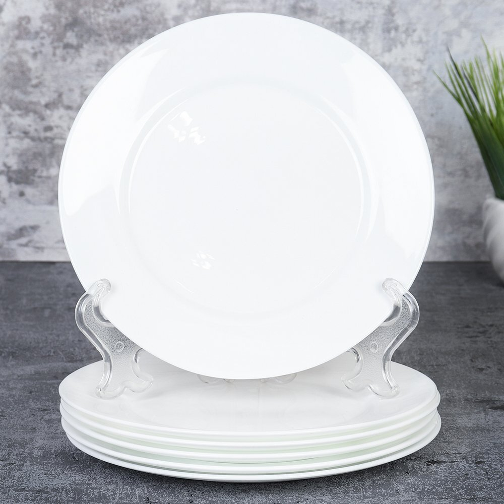 Тарелка 190 мм белая гладкая форма / LPP75 (white) /уп 6/48/