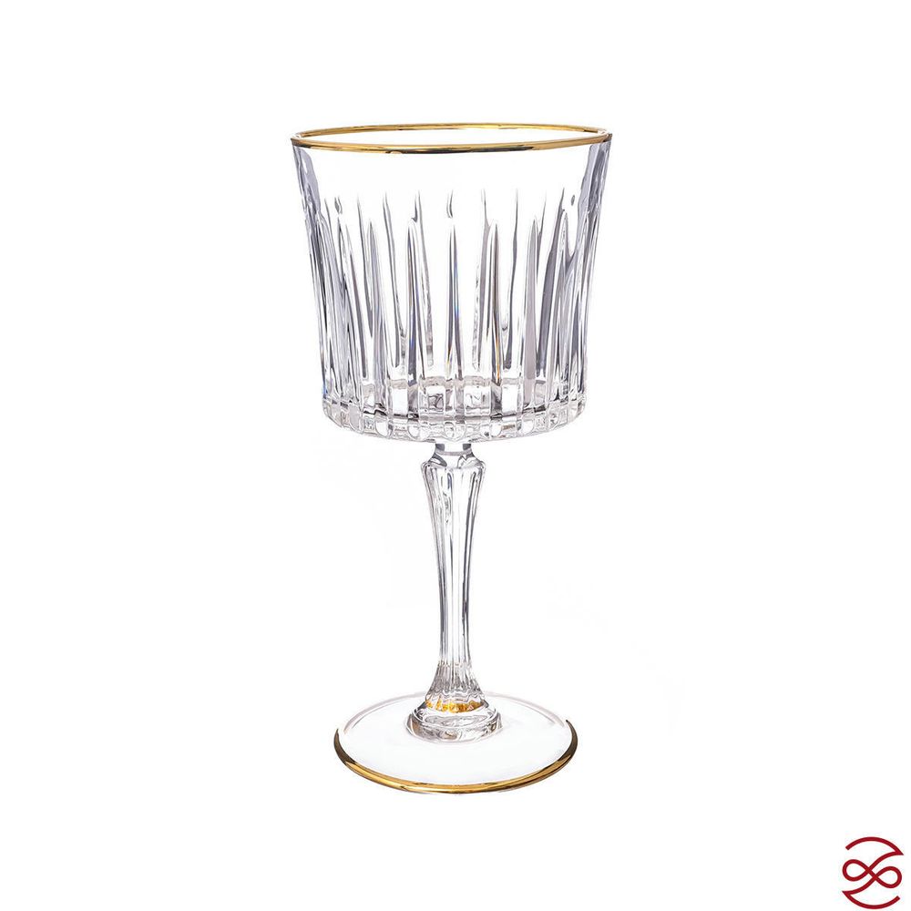 Набор бокалов AS Crystal Timeless золотая полоса 500 мл (4 шт)