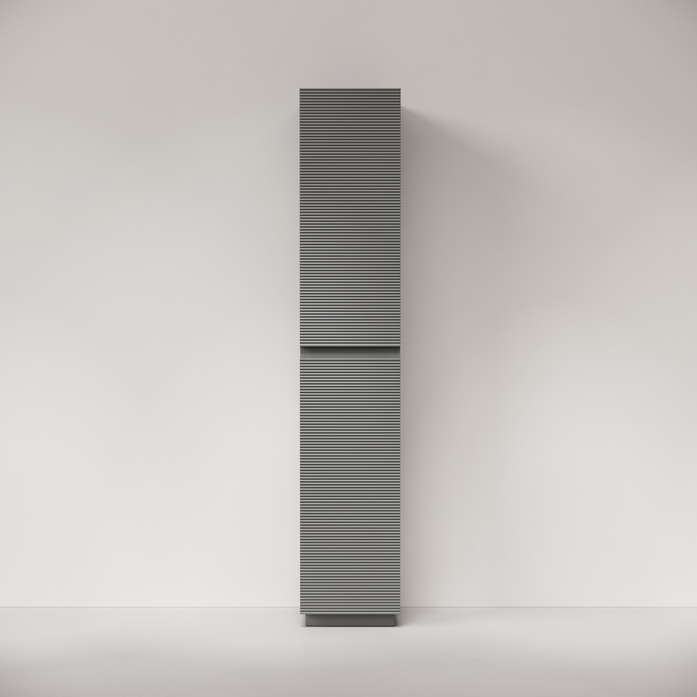 Шкаф-пенал напольный Sancos Folk Floor, 350х350х1880 мм, цвет Ergraut soft, арт. PFL35FES