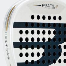 Ракетка для падела BULLPADEL Pearl 26, 493804, для профессионалов, карбон, бело-серый