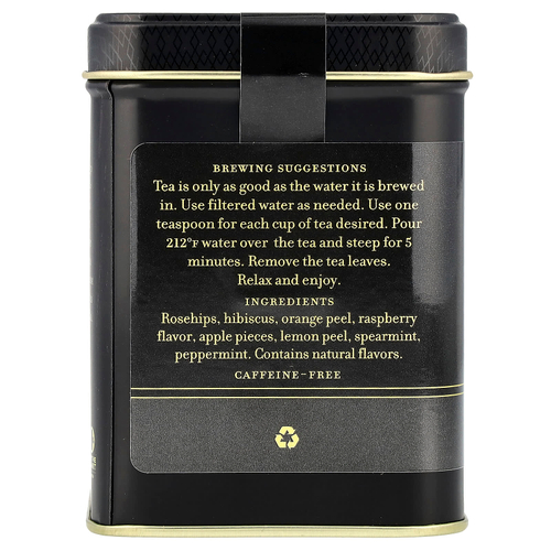 Harney & Sons, травяной чай, малина, без кофеина, 112 г (4 унции)