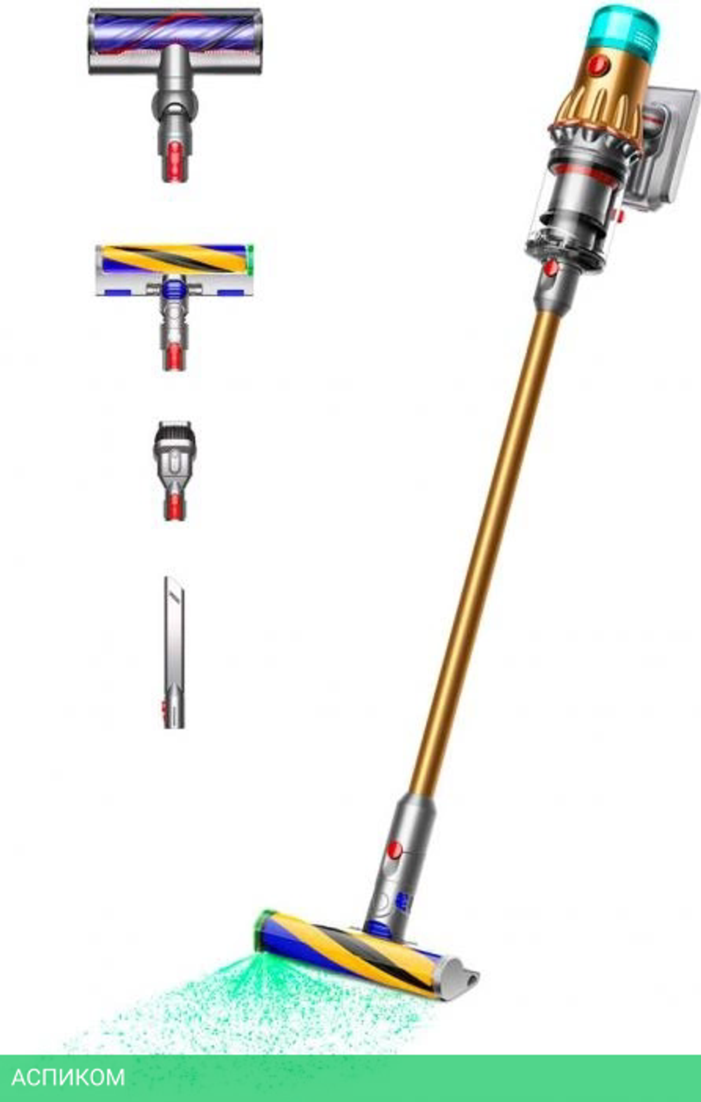Пылесос Dyson SV46 V12 Detect Slim Absolute золотистый (448870-01)