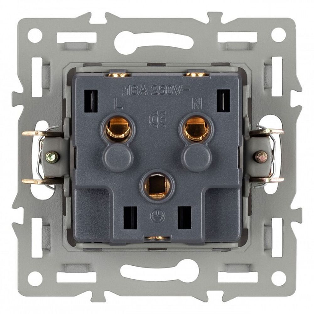Розетка с заземлением и со шторкой, без рамки Arlight SCT 043730