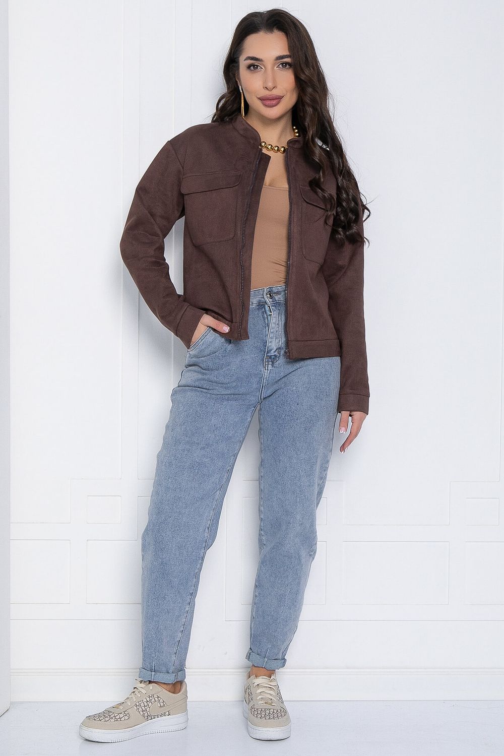 Бомбер Александра (шоколадный) Б12495-2 LT Collection