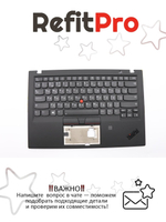Верхняя панель с клавиатурой (топкейс) для ноутбука Lenovo X1 Carbon 6th Gen, раскладка - русская, Finger Print (01YR591)(01YR555), оригинал