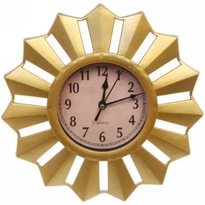 Часы настенные «Помпеи» D25см золото 8835