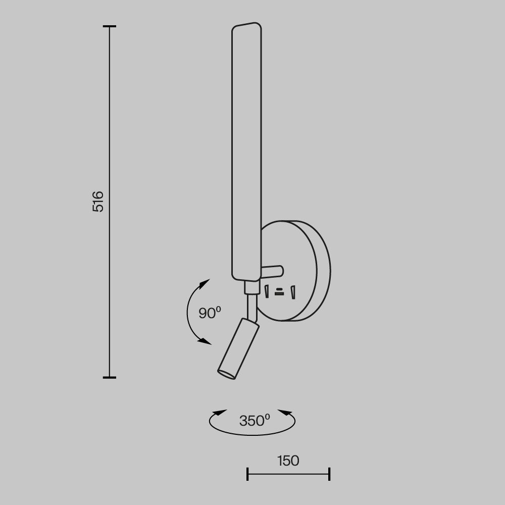 Светильник настенный Maytoni Combo MOD214WL-L8W3K1