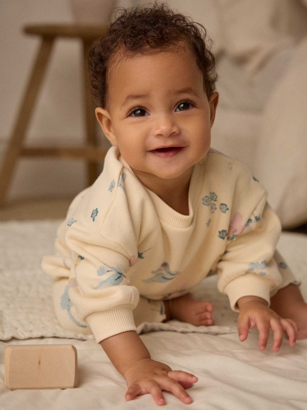 Толстовка и легинсы в комплекте для малышей Next E66-550, Молочный