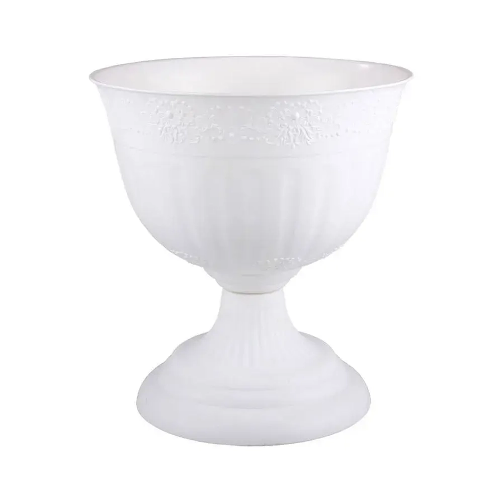 Вазон Венеция 18л (диам. 400 мм) (белый) (комплект 8 шт)