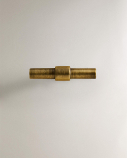 Мебельная ручка Zara Home, 3х4.5х1.5 см, золотой, 2 шт., 1337/555