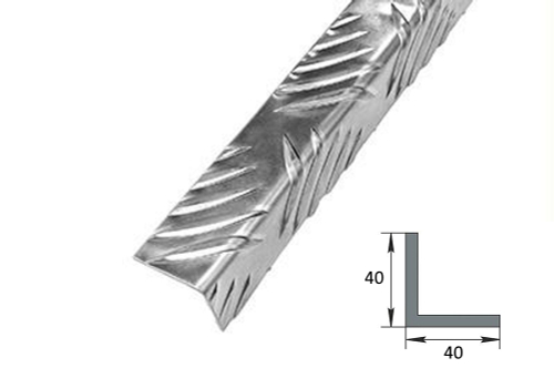 Угол рифленый Лука из алюминиевого листа Квинтет 40*40*1,5 Укв 04.2000.500