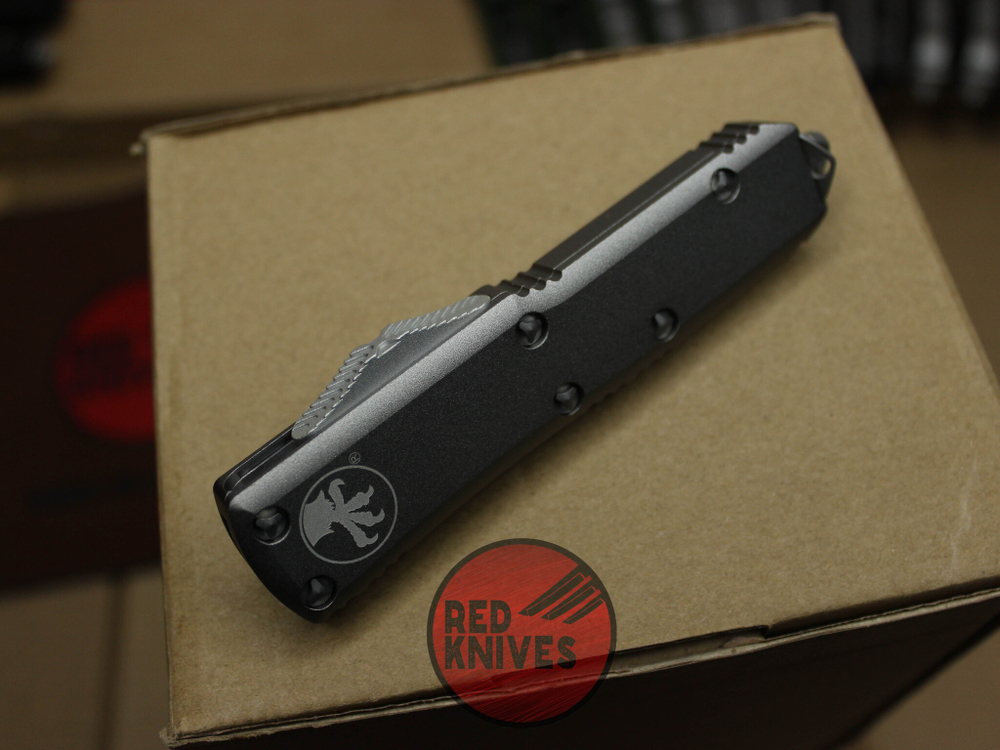 Нож Microtech UTX-85 A+++ Tanto T/E - серая рукоять, апокалиптик клинок танто