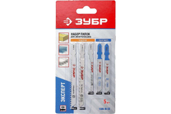 Набор полотен 5шт. для электролобзика ЗУБР 1595-M-S5