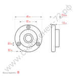 KRAFTOOL BULL'S EYE (БЫЧИЙ ГЛАЗ), d 49 мм, поверхностный магнитный уровень (34789)