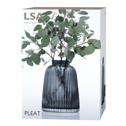 Ваза pleat, 26 см, серая