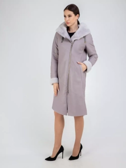 Дубленка зима натуральная удлиненная с капюшоном