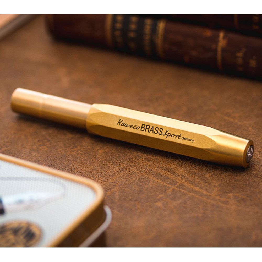 Перьевая ручка Kaweco Brass Sport EF 0.5мм золотистая (10000916) 9