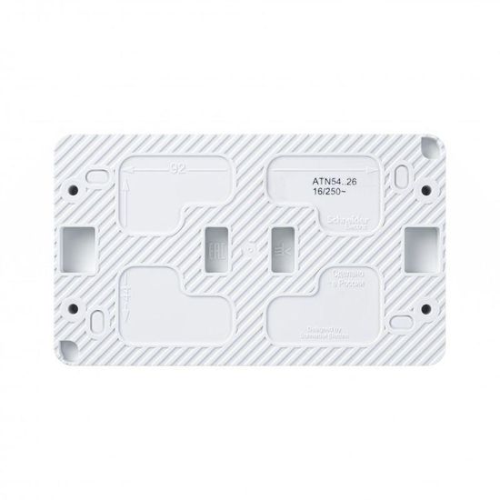 Розетка 2-м ОП AtlasDesign PROFI 16А IP54 заземл. защ. шторки бел. SE ATN540126