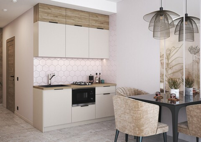 Кухня Бохо 1,8 метра (с антресолью)