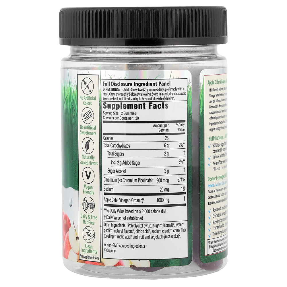 Irwin Naturals, яблочный уксус + жевательные таблетки для поддержания метаболизма, со вкусом яблока, 40 жевательных таблеток (500 мг в 1 таблетке)