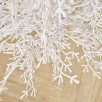 Искусственная белая елка с гирляндой встроенной «Normandia» Нормандия (коралловые ветки) от 2,1 м до 2,4 м