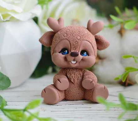 Силиконовый молд авторский "Олененок Дени"3D