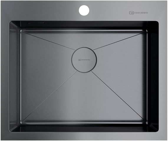 Мойка Omoikiri Akisame 59-GM нерж.сталь/вороненая сталь(арт.4973096)