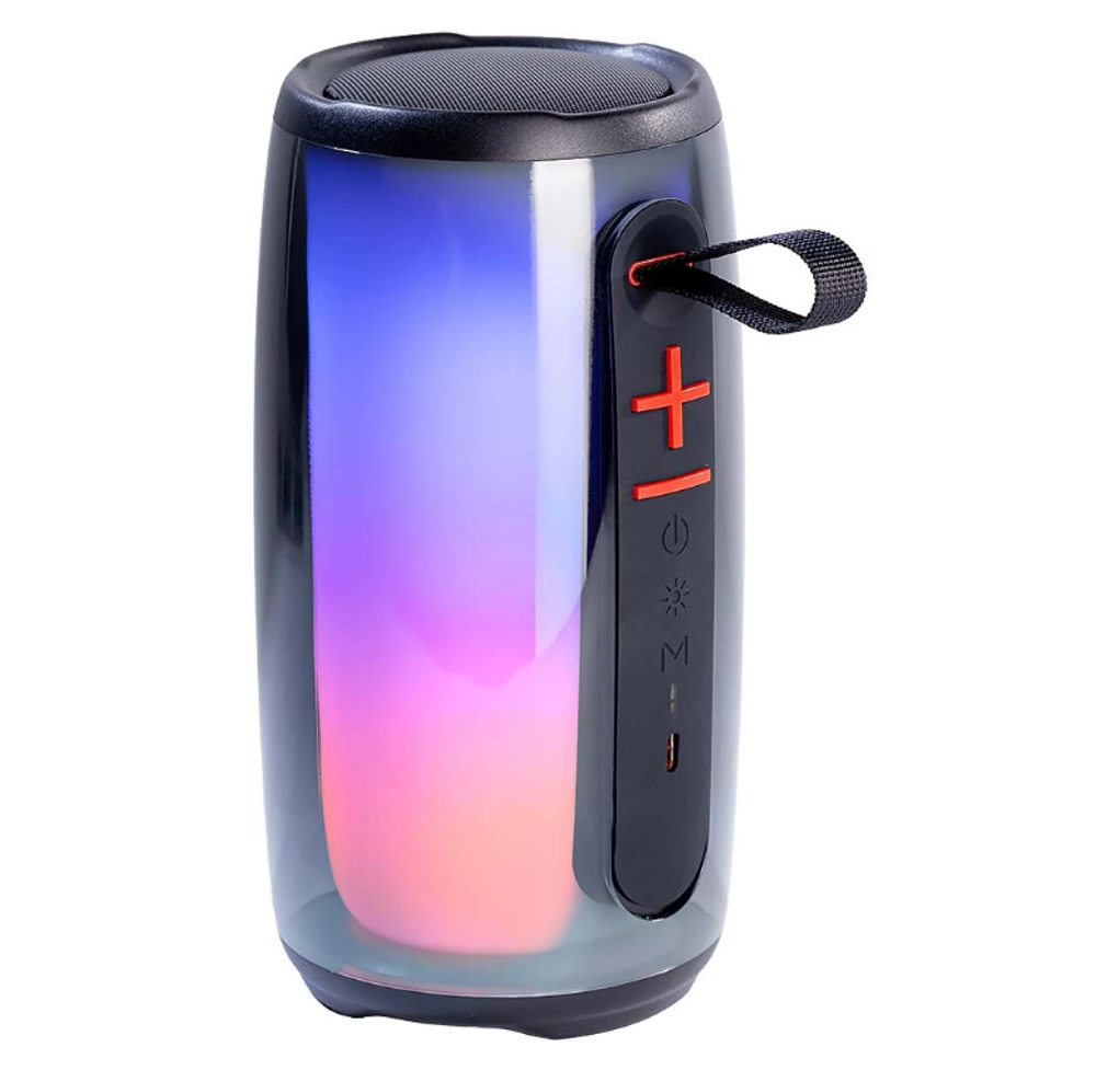 Колонка SmartBuy GEM 2, 20Вт, Bluetooth, MP3, FM-радио, RGB (черная)