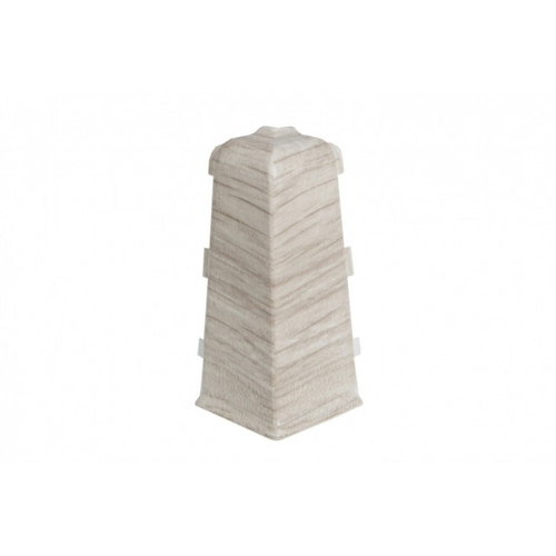 Угол наружный для плинтуса ПВХ Aberhof 70мм, 7013 Ясень Северный (2 шт)