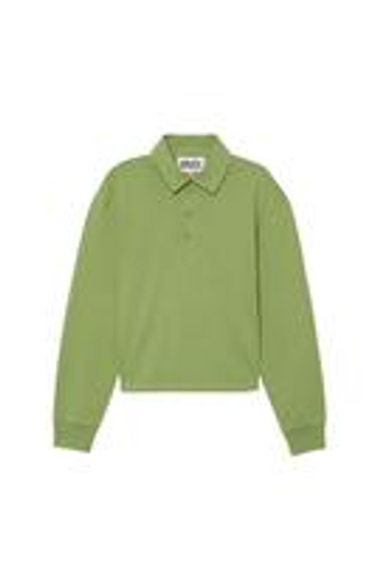 ZARA X BENITO ANTONIO ХЛОПКОВАЯ ФУТБОЛКА С ДЛИННЫМИ РУКАВАМИ, ЛАЙМОВО-ЗЕЛЕНЫЙ