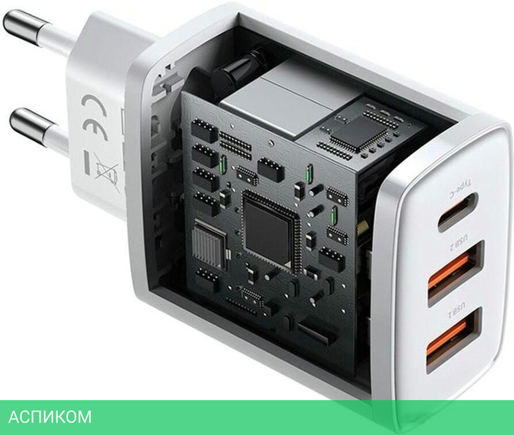 Сетевое зарядное устройство Baseus Compact White (CCXJ-E02)