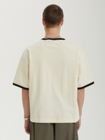 Мужская Футболка Same Shit Ringer