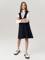 Сарафан школьный для девочки AT974 синий