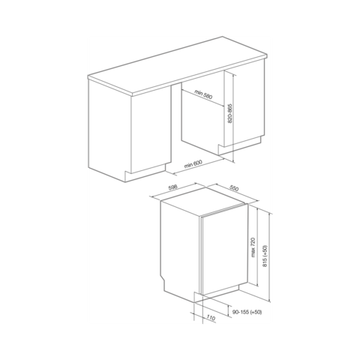 Встраиваемая посудомоечная машина GRAUDE VGE 60.0