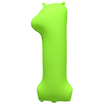 Шар фольгированный Цифра 1 101 см (Зеленый)