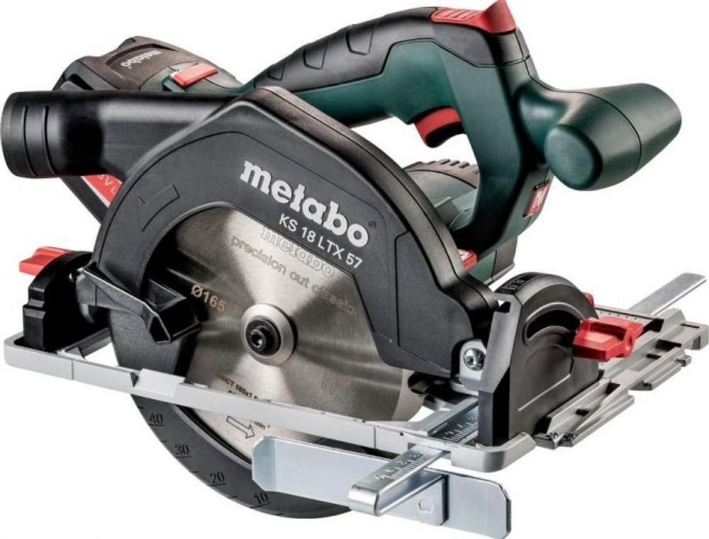 Пила циркулярная аккумуляторная METABO KS 18 LTX57  2х5,2 Ач Metaloc 601857700