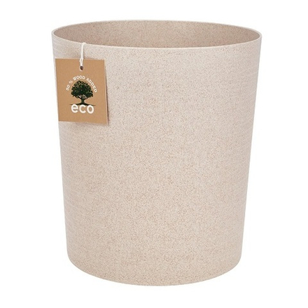 Горшок для цветов "Цилиндр Эко" 5,2л слоновая кость(с дренажной вставкой)