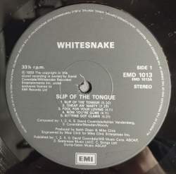 Винтажная виниловая пластинка LP Whitesnake Slip Of The Tongue (UK 1989)
