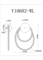 Светильник настенный светодиодный Moderli V10682-WL True