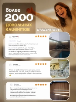 Светильник светодиодный линейный подсветка для кухни