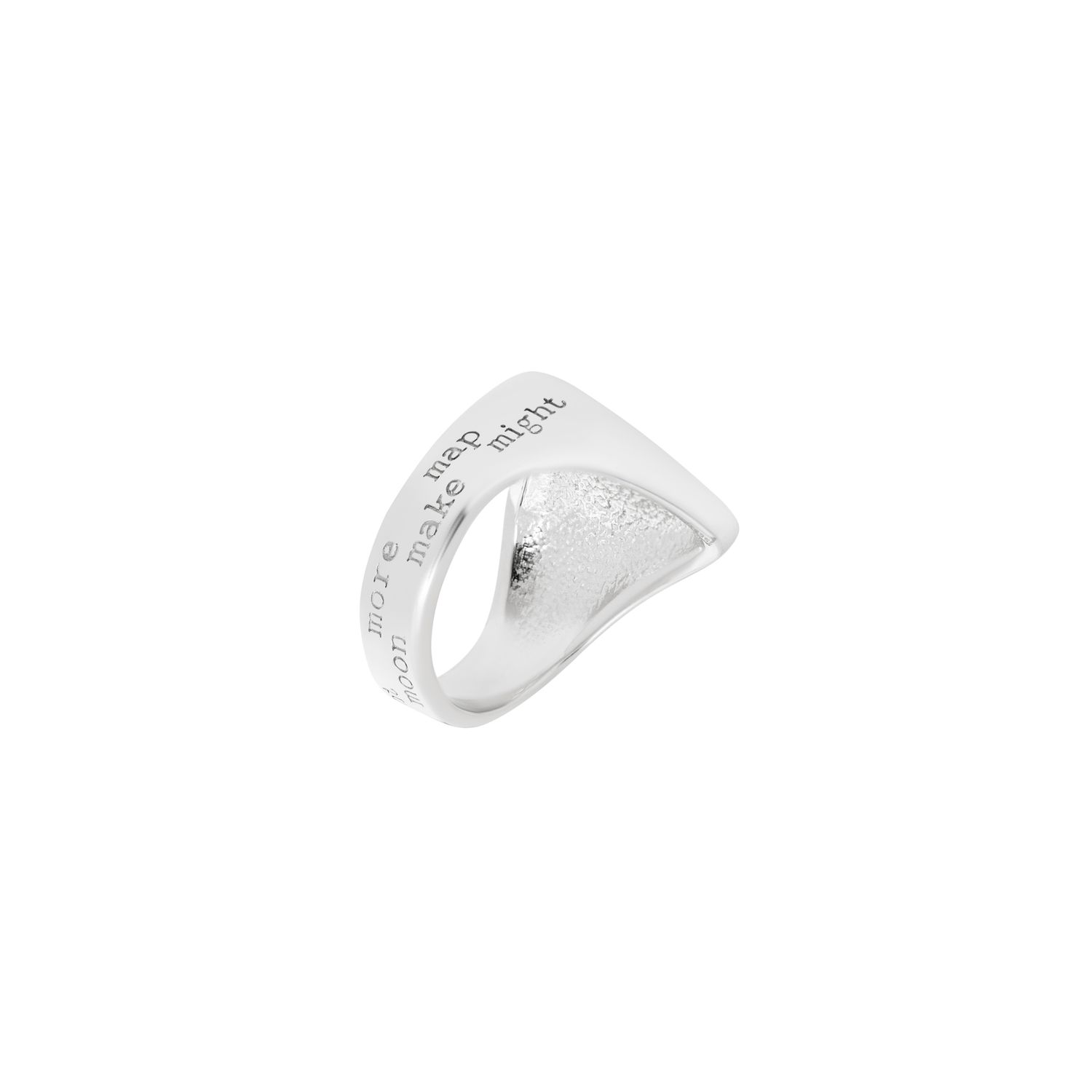 Кольцо Plain "M" Letter Ring by Astrovskaya x VLV