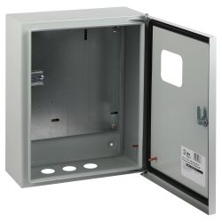 Корпус металлический навесной ЭРА SIMPLE ЩУ-3-1-0 (395x310x155) IP54 У2 серый | Корпуса металлические учетно-распределительные