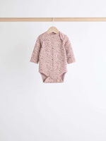 Боди с длинным рукавом для малышей Next K79-555, 5 шт., Молочный, Бежевый